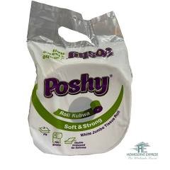 Poshy Mega Tissue Jumbo Roll Wrapped 12x1s